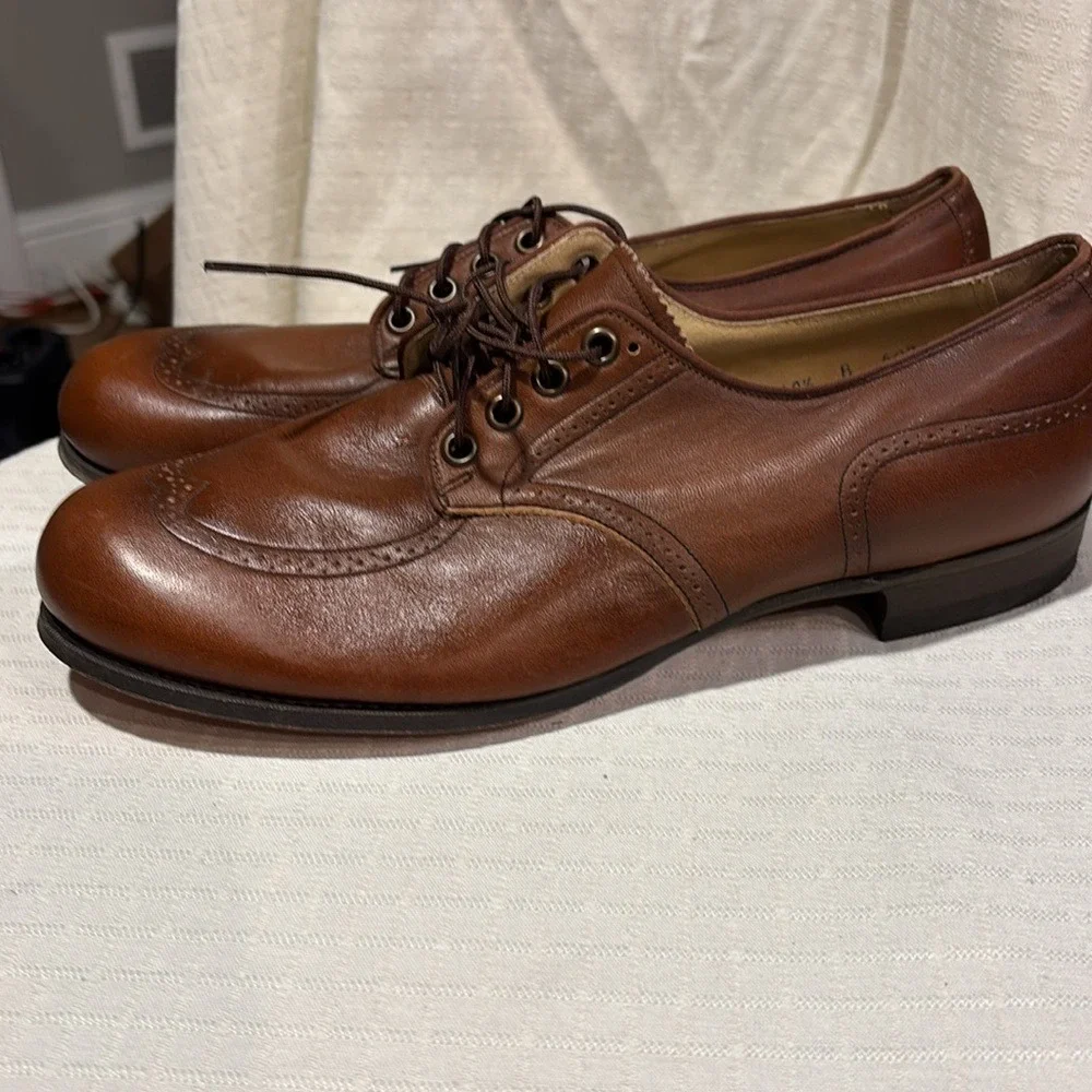 Vintage Miller Barefoot Made In USA Shoe Men's Dress Shoes 10 B/ Brown Pre-Owned